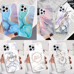 Soft TPU Cases For Xiaomi Mi 11 Lite Ultra 11i 10 8 8X A1 A2 CC9e Poco M3 K40 Redmi Note 10S 9A 9 10 Pro Max Marble Cover Funda