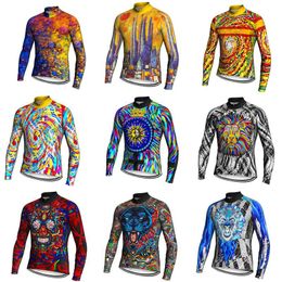 biker style clothing Canada - Racing Jackets Style 2022 Breathable Pro Cycling Jersey MTB Bicycle Clothing Road-Bike Long-Sleeve Road Sportswear Top