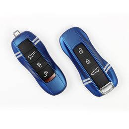 Car Key Case For Porsche Cayenne Panamera Macan Cayman 718 911 Key Cover Key Bag Remote Holder Plastic