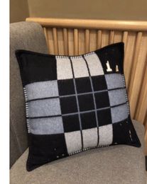 GOOD COLOR NEVY Cushion Pillow and blanket TOP Quailty 100% WOOL Home Cushions have 100 cotton filling fast ship
