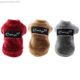 Cute Fleece Small Dog et Winter Warm Pet Clothes For Chihuahua Shih Tzu Sweatshirt Puppy Cat Sweater Dogs Pets Clothing L220810