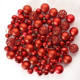 3060mm 100pc Christmas Tree toys Decorations Ball Bauble Xmas Party Hanging Ornaments for Home Year Navida Y201020