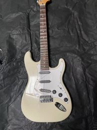 White st six string electric guitar rosewood fingerboard we can Customise various guitars