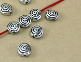 8mm Alloy Flat Bead Loose Beads Spacer Beads Needlework Beads For Jewellery Making shg42
