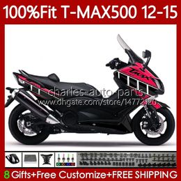 Injection Mould Fairings For YAMAHA Glossy red TMAX-500 MAX-500 TMAX500 12 13 14 15 Body 113No.45 T MAX500 TMAX MAX 500 2012 2013 2014 2015 T-MAX500 12-15 OEM Bodywork