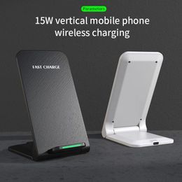 Wireless Charger Foldable Stand Pad For iPhone 13 12 11 Pro X XS Max XR 8 Samsung S21 S20 Qi Fast Charging Dock Station 15W Quick Phone Holder