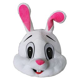 Animal Head Mask - Easter Bunny Costume Plush Rabbit Parties & Performance Dress Bunny Mascot Costume