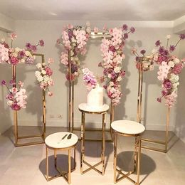 Wedding Decoration Circle Flower Arch Balloons Garlands Rack Grand Event Home Backdrops Birthday Party Baptism Feast Dessert Table263b