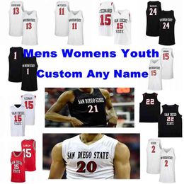 San Diego State Aztecs Jerseys Keshad Johnson Jersey Adam Aguek Arop Pulliam Wetzell College Basketball Jerseys Mens Custom Stitched