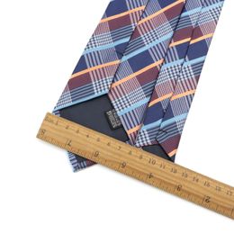 Mens Plaid Tie Classic 8cm Jacquard Necktie Accessories Daily Wear Cravat Wedding Party Suit Shirt Dress Ties For Men
