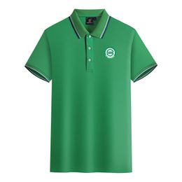 FC Groningen men and women Polos mercerized cotton short sleeve lapel breathable sports T-shirt LOGO can be Customised