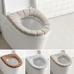 heated toilet seats Australia - Comfortable Toilet Seat Cushion Winter Closestool Mat Soft Heated Washable Pad Bathroom Accessories Covers248n