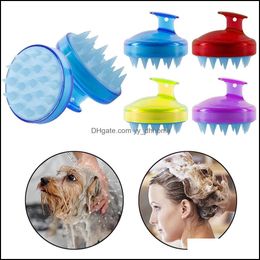 Bath Brushes Sponges Scrubbers Bathroom Accessories Home Garden Ll Sile Shampoo Brush Shampoos Scalp Masbrush Hair W Dh7Oh