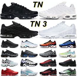 clear boot boxes Australia - Newest tn plus 3 running shoes men women tn 3 Triple Black White Hyper Blue Terrascape Wolf Grey Gradient Red mens trainer outdoor sneakers
