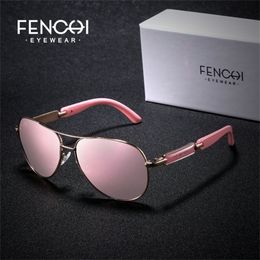 FENCHI Pink Sunglasse Polarised Sunglasess Driving Pilot sun glasses Men ladies de sol feminino 220514