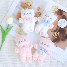 2022 Fashion Plush Animals 15cm Cute standing cat doll bag hanging ornaments as a gift for girl