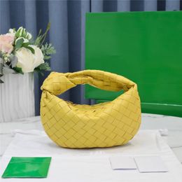 Designer Luxury One Shoulder Bag Intrecciato Hobo Ivory Lamb Yellow Leather Tote Hand Bag 6699-1 7A Quality Size:23*28*8CM