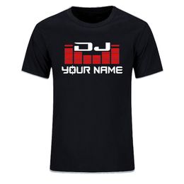 Kustom Pribadi Nama DIY Tshirt Pria Wanita DJ Anda T Shirts Hip Hop Kaos Katun Musim Panas untuk Top tees Ukuran Uni Eropa 220613