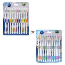 Toothbrush 10pcs Ultra Soft Bamboo Charcoal Nano Toothbrush Tooth Brush Oral Health Care 875c 0511