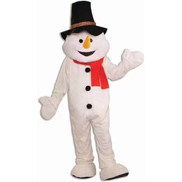 2022 Stage Performance Plush Snowman Mascot Costume Halloween Christmas Fancy Party Cartoon Character Outfit Suit Adult Women Men Dress Carnival Unisex Adults