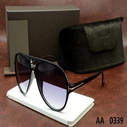 -Lunettes de soleil de nouvelles modèles de qualité pour Tom Man Woman Womanes Designer Brand Sun Glasses Ford Lenses avec boîte d'origine 5178 0339243J
