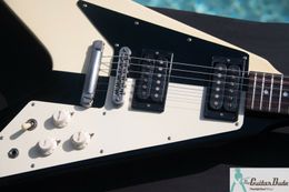 Greco Michael Schenker Flying V MSV-650 Black And White - Rock Bottom! Electric guitar