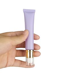 Storage Bottles & Jars 20/30/50pcs 20g Matte Purple Cosmetic Soft Tube Foundation Pump Frosted Hand Gel Lotion Eye Cream Squeeze 20ml