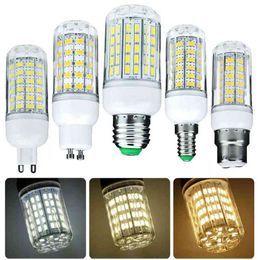 1000 Lumen 6W 12W 15W 20W 25W LED Corn Light Bulbs 110V 220V E27 B22 Luce LED E14 G9 GU10 Screw Base Neutral White Lamps 360 Ray H220428