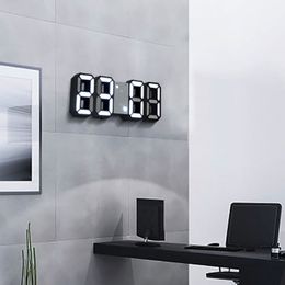 Digital Clock Wall 3D Table LED Display Electronic Desk Horloge Alarm Nightlight Watch For Home Office Decoration Y200109