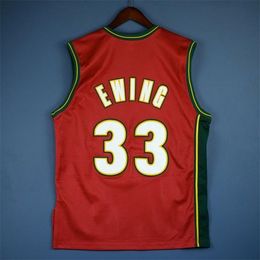 Chen37 rare Basketball Jersey Men Youth women Vintage 33 Patrick Ewing Champion High School Size S-5XL custom any name or number