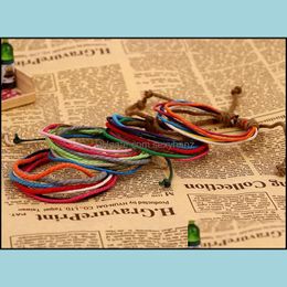 Charm Bracelets For Women Shiya Rope Handmade Leather Cord Bracelet Delicate Fashion Jewelry Bracelet Drop D Sexyhanz Dhyex
