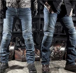 Abbigliamento da moto per Komine Motocross Jeans denim Dirt Bike Pantaloni da corsa con imbottiture per fianchi e ginocchia J