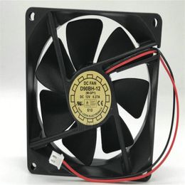 Original D90BH-12 12V 0.27A 9025 9cm two-wire chassis inverter cooling fan