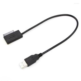 Computer Cables & Connectors Notebook Optical Drive Line SATA To USB Adapter Cable 6 7P USB2.0 Easy Laptop CableComputer