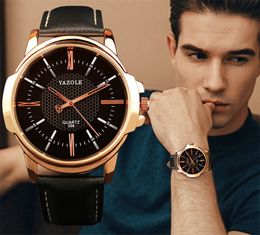 Wholesales buy bulk WAT8103 fashion Men's quartz watch Formal business round shape alloy leather strap male wristwatch