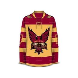 Thr Vintage Mens Woman Youth Red Embroidered Hockey Jerseys Customise any Name and digit jersey S-XXXL