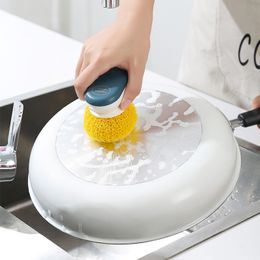 Sublimation Nano Fibre Dishwashing Brush Wash Dishes Cleaning Kitchen Supplies Washing Appliance Dishwashing Ball