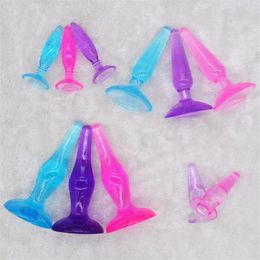 Sucker Bullet Butt Plug Soft Silicone Anal sexy Toys For Men Women Adult Products Anus No Vibrator Prostate Massager