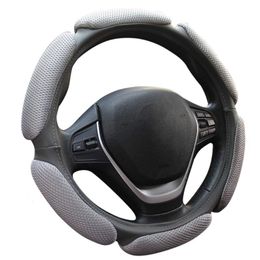 Steering Wheel Covers Back Car Steeing Cover Universal Grip Three-dimensional Breathable