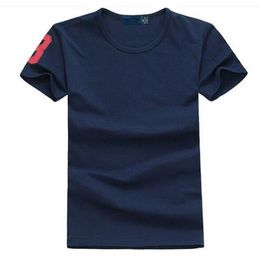 Designer Mens T-shirts High quality O-neck Short Sleeve big horse Tshirt Cotton Brand Men T shirts Casual Style Tees Tops Size S-XXL