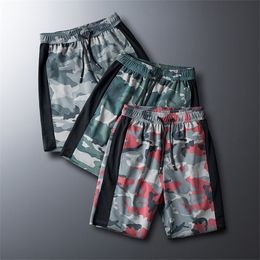 Camouflage Shorts Summer Fashion Casual Men's Hollow Out Shorts Breathable Plus Size 4XL 5XL High Quality HX344 T200422