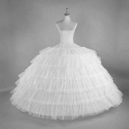 jupon petticoats Canada - 6 Hoops With Hard Thick Tulle Petticoat Crinoline Underskirt Slips For Wedding Dress Quinceanera Ball Gown Jupon Tarlatan2225