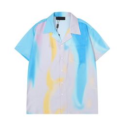 Luxury Designer Shirts Mens Womens Fashion Colourful Print Bowling Shirt Hawaii Floral Casual Shirts Men Slim Fit Short Sleeve Variety