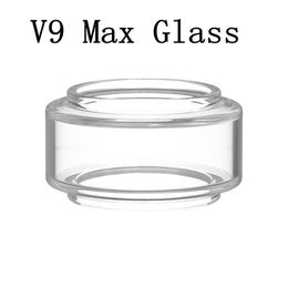 Stick V9 Max Extended Pyrex Glass Tube Fat Boy Convex Clear Colour Replacement Sleeve Bulb Bubble Tubes Fit Stick V9 Max Tank Atomizer DHL