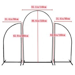Party Decoration 3PCS/Set Wedding Arch Props Iron Stand Stage Backdrop Frame Decorative Artificial Flowers StandParty