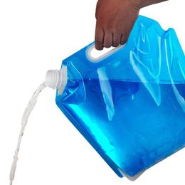 Car Organiser 5L/10L Portable Water Storage Bag For Camping Travel Folding Collapsible Drinking Carrier Container Outdoor Picnic BBQ