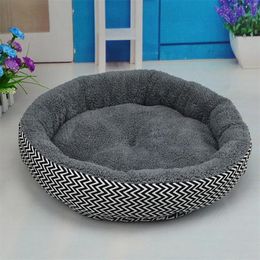 Dog Beds Mats Sofa Kennel Doggy Warm House Winter Pet Sleeping Bed House for Puppy Small Dog Blanket Cushion Basket Supplies 210224