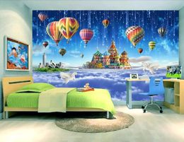 Carta da parati 3D murale costruzione palloncino carta da parete foto 3d murales per soggiorno camera da letto TV sfondo sfondi home decor papel de parede