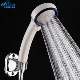 DOODII Bathroom Accessories Shower Head Water Saving Shower Filter Head High Pressure ABS Spray OnOff 2 Style By The Showerhead 201105