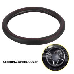 Steering Wheel Covers Car Cover Universal Sweat-proof Microfiber Faux Leather Anti-slip Protector For Vehicles AccessorySteering